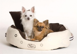 Hondenbed DERBY X-LARGE brown-beige von W&J